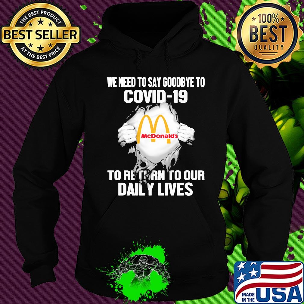 Mcdonald’s we need to say goodbye to covid-19 to return to our daily lives s Hoodie Mcdonald’s we need to say goodbye to covid-19 to return to our daily lives s Hoodie