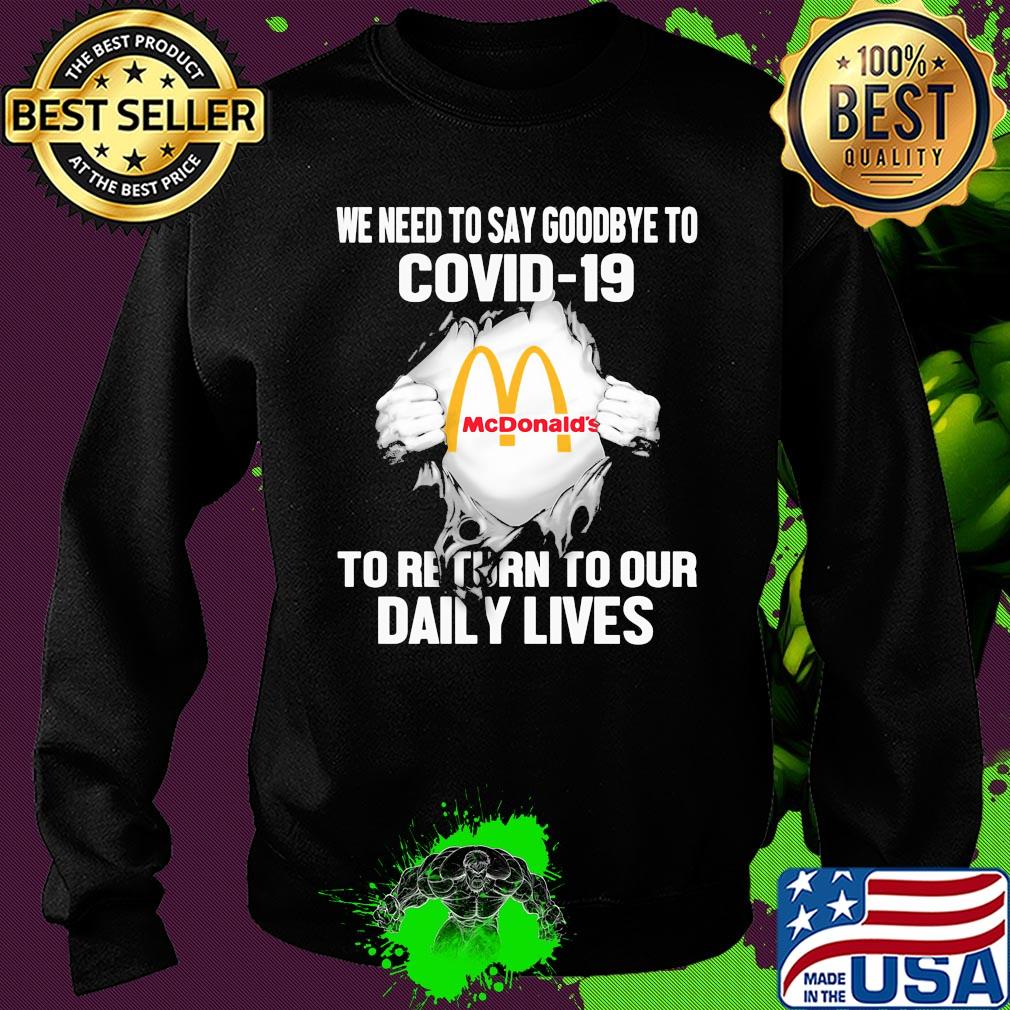 Mcdonald’s we need to say goodbye to covid-19 to return to our daily lives s Sweater Mcdonald’s we need to say goodbye to covid-19 to return to our daily lives s Sweater