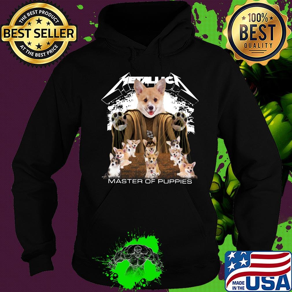 Metallic Pembroke Welsh Corgi Master of puppies s Hoodie Metallic Pembroke Welsh Corgi Master of puppies s Hoodie