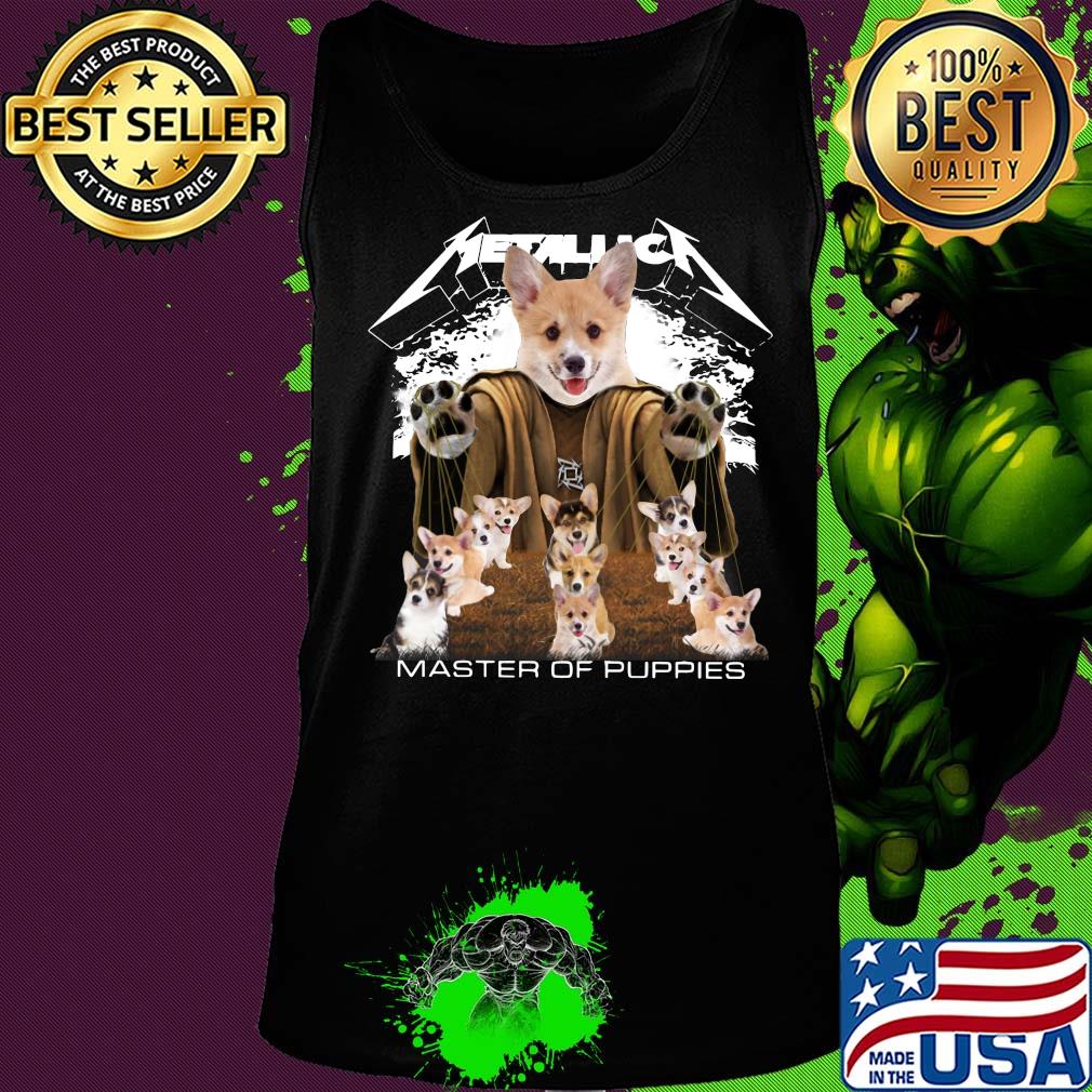 Metallic Pembroke Welsh Corgi Master of puppies s Tank top Metallic Pembroke Welsh Corgi Master of puppies s Tank top