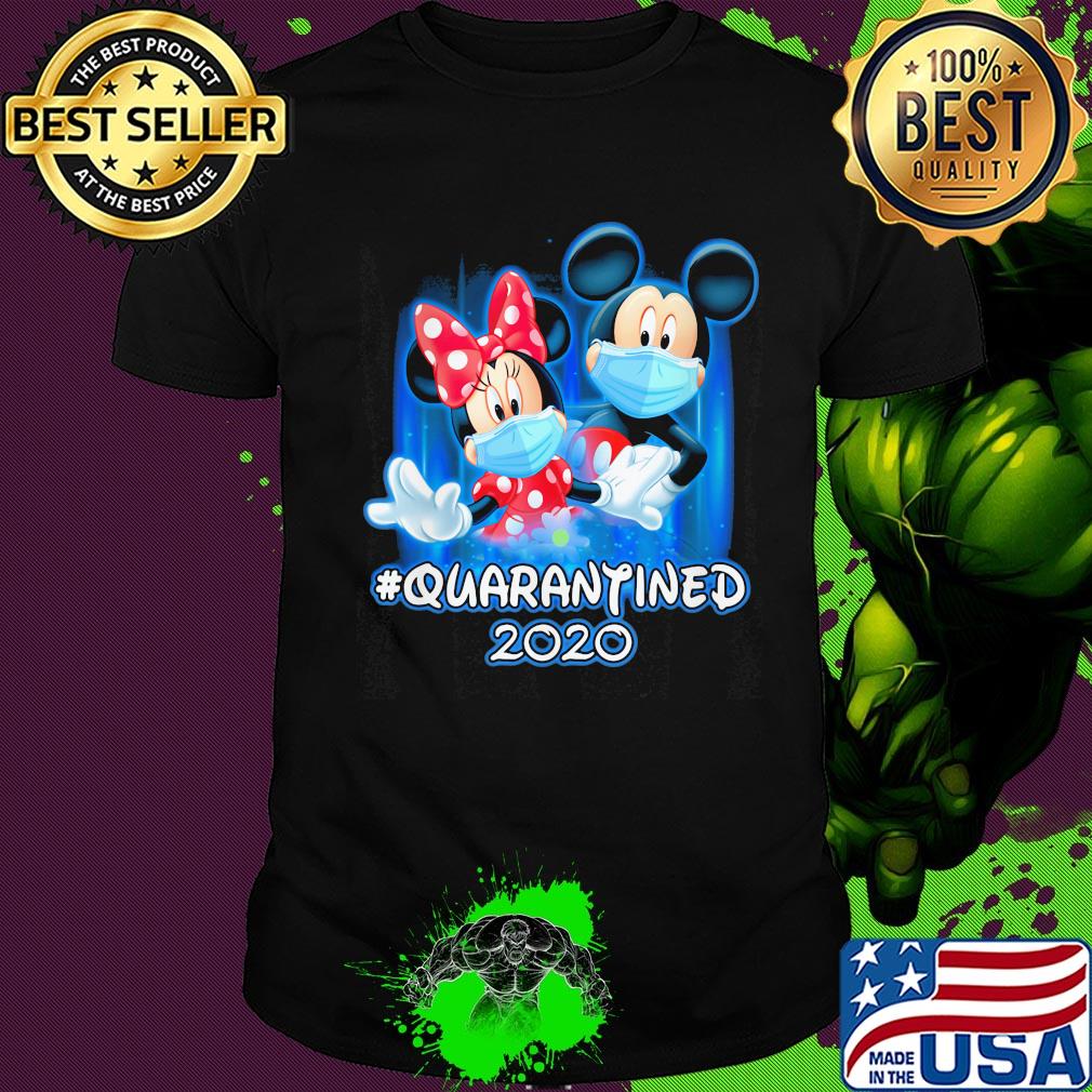 Mickey and Minnie quarantined 2020 mask Disney shirt