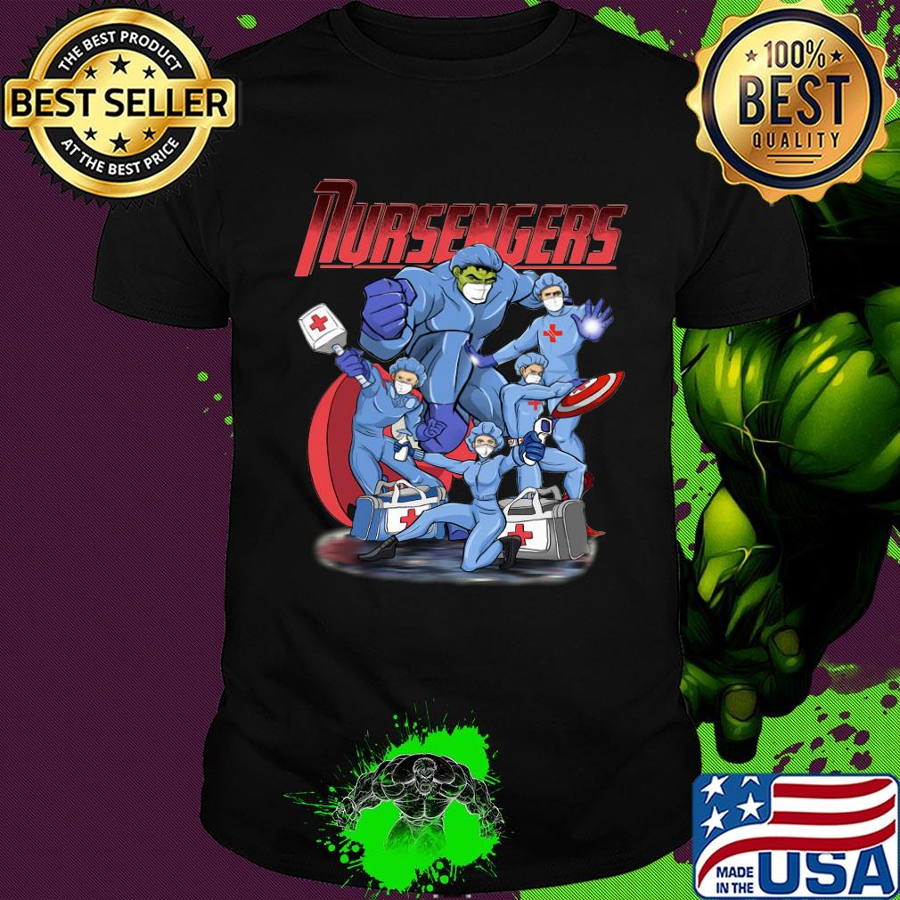 Nursengers hulk thor wonder woman caption shirt