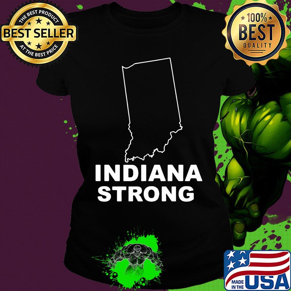 Official Indiana strong map s Ladies tee Official Indiana strong map s Ladies tee