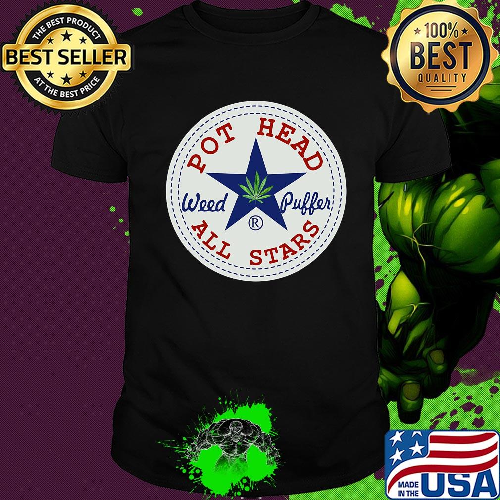 Official pot head weed puffer all stars shirt