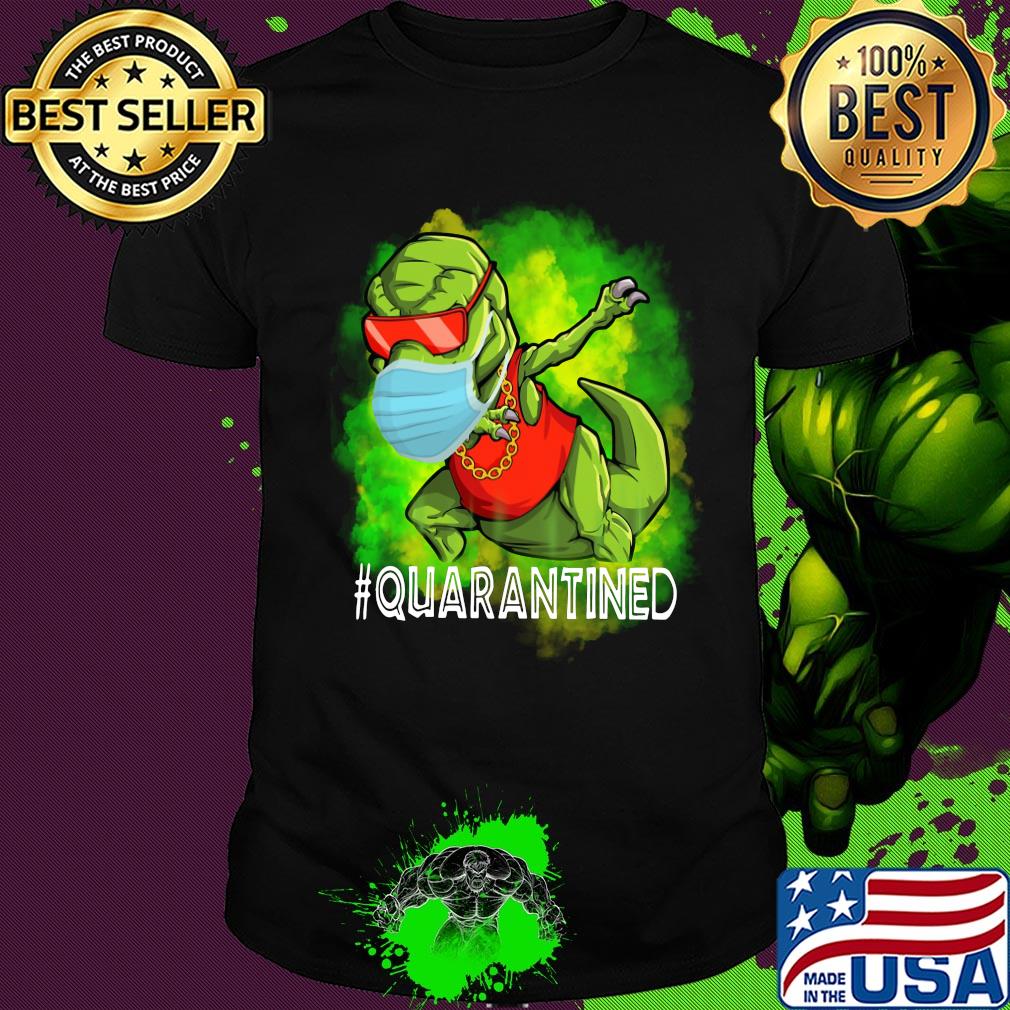 Official Quarantined Dinosaur mask shirt