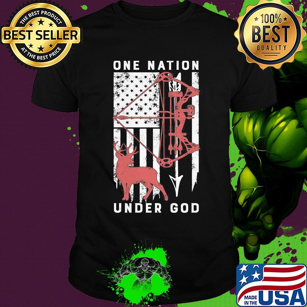 One nation under god American flag veteran shirt