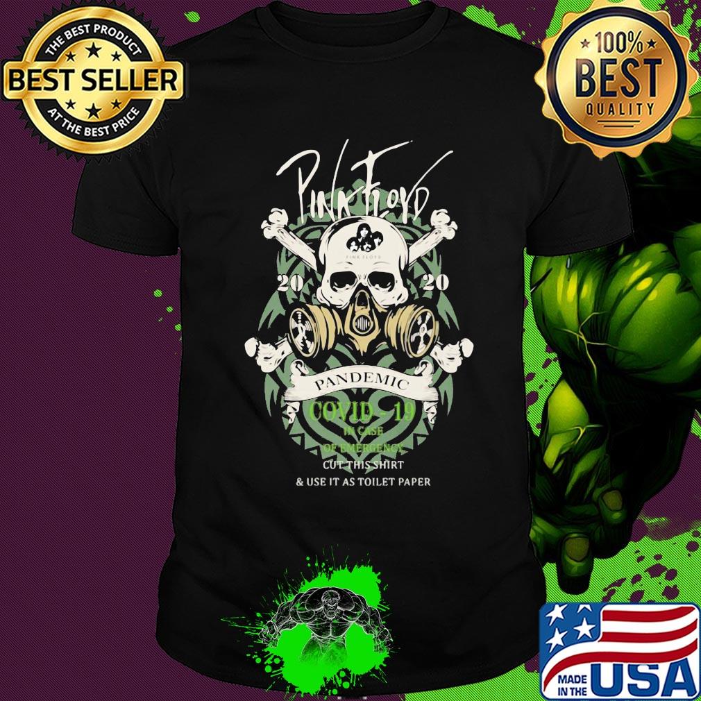 Pink Floyd 2020 pandemic Covid-19 in case skull shirt