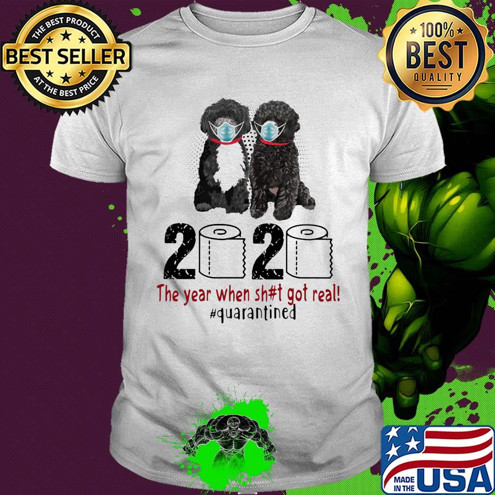 Portuguese 2020 the year when shit got real quarantined toilet paper covid-19 shirt