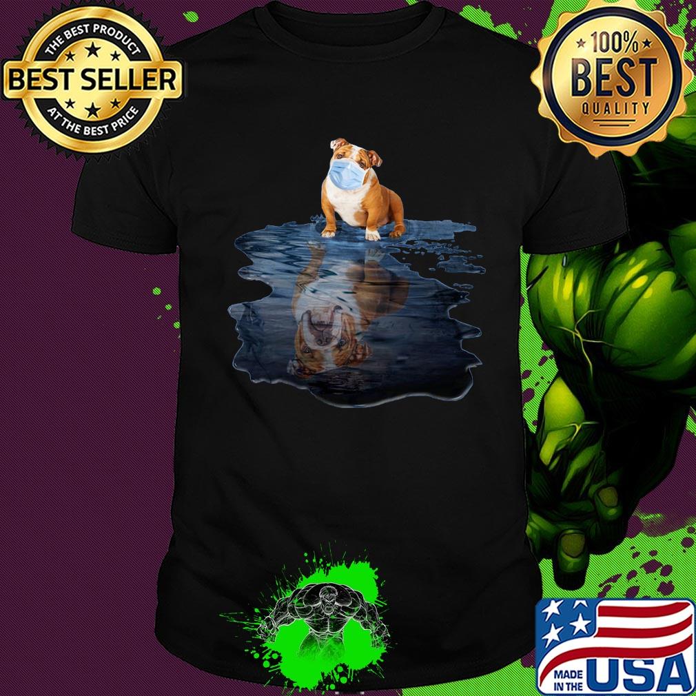 Pug dogs mask mirror water shirt