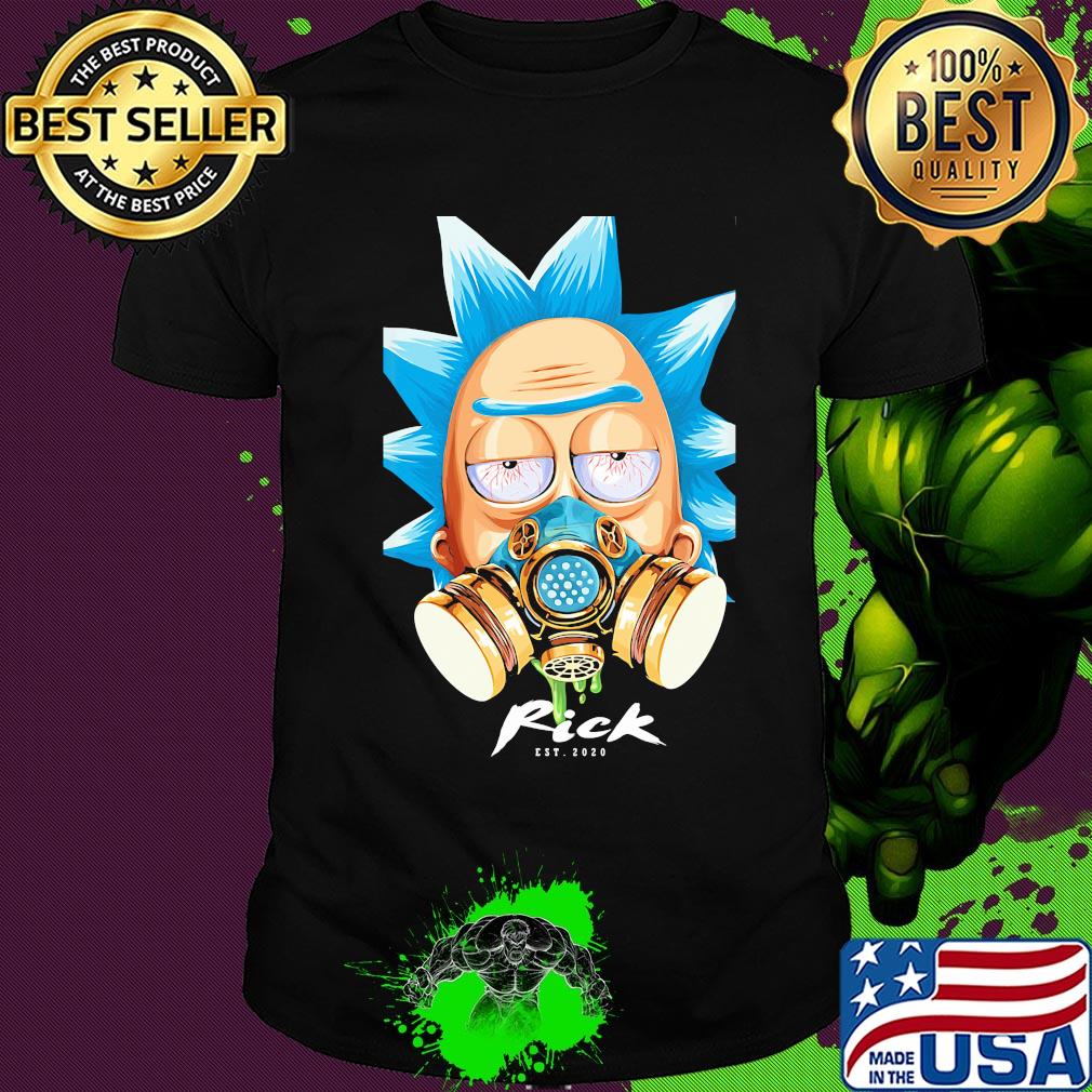 Rick with gas mask est 2020 covid-19 shirt