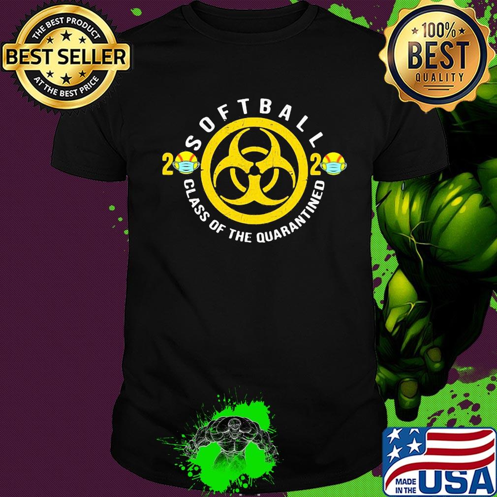 Softball class of the quarantined 2020 mask shirt