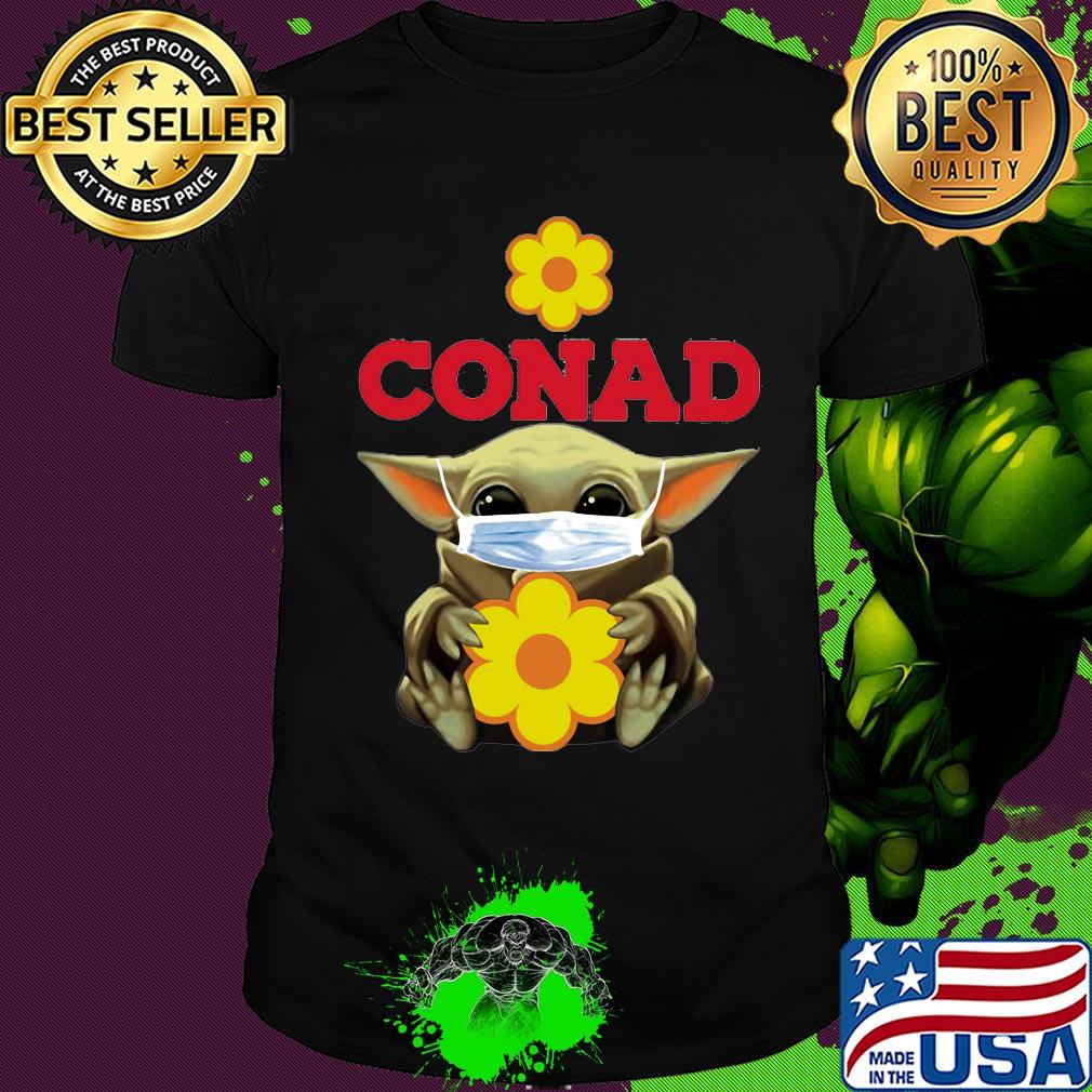 Star wars baby yoda mask hug conad covid-19 2020 shirt
