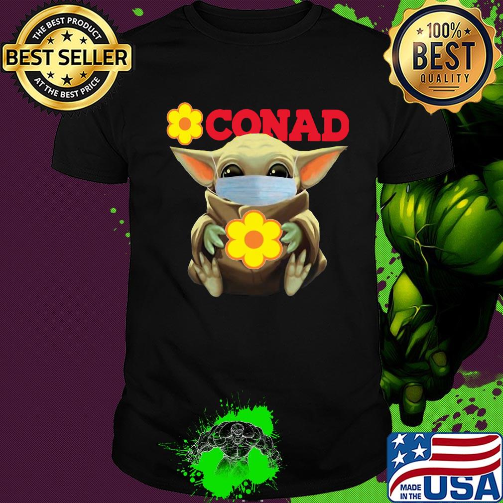 Star wars baby yoda mask hug conad covid-19 shirt