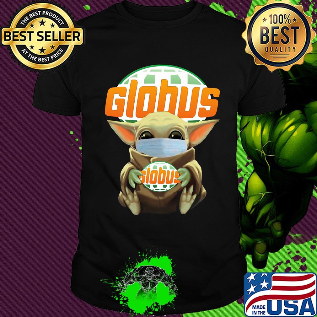 Star wars baby yoda mask hug globus covid-19 shirt
