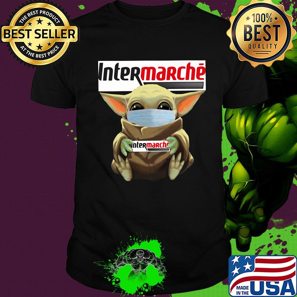 Star wars baby yoda mask hug intermarché covid-19 shirt
