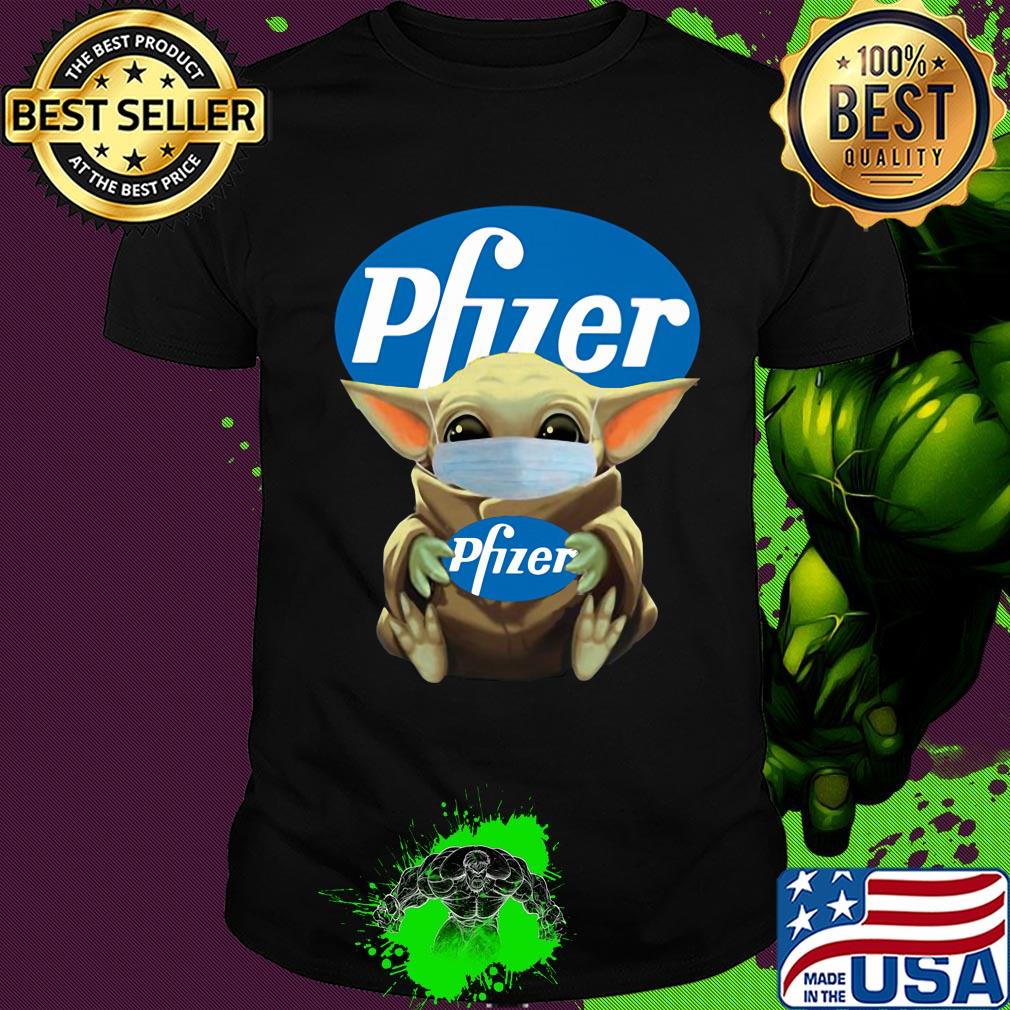 Star wars baby yoda mask hug pfizer covid-19 shirt
