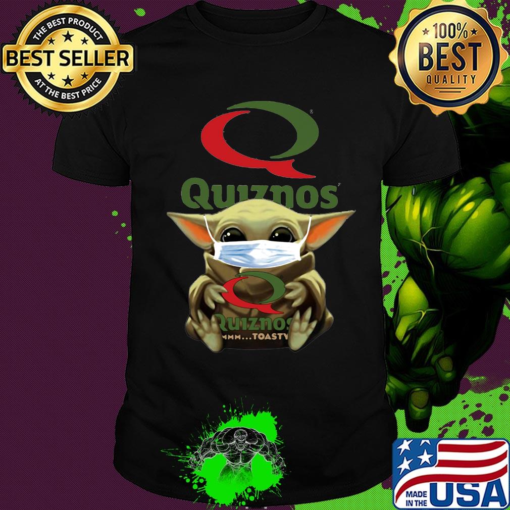 Star wars baby yoda mask hug quiznos covid-19 shirt