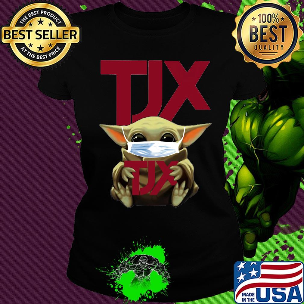 Star wars baby yoda mask hug tjx companies covid-19 s Ladies tee Star wars baby yoda mask hug tjx companies covid-19 s Ladies tee