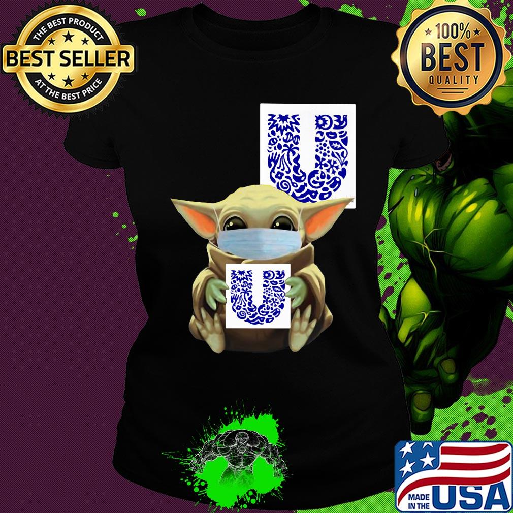 Star wars baby yoda mask hug unilever covid-19 s Ladies tee Star wars baby yoda mask hug unilever covid-19 s Ladies tee