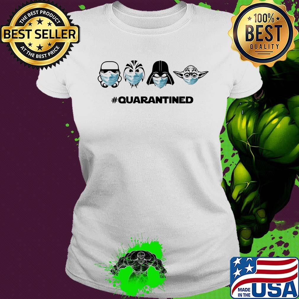 Star wars characters masks quarantined covid-19 s Ladies tee Star wars characters masks quarantined covid-19 s Ladies tee