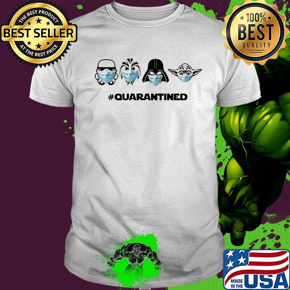 Star wars characters masks quarantined covid-19 shirt Star wars characters masks quarantined covid-19 shirt