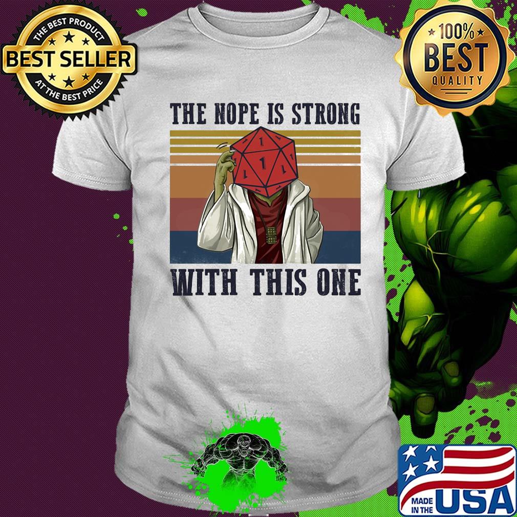 Star wars yoga the nope is strong with this one vintage shirt