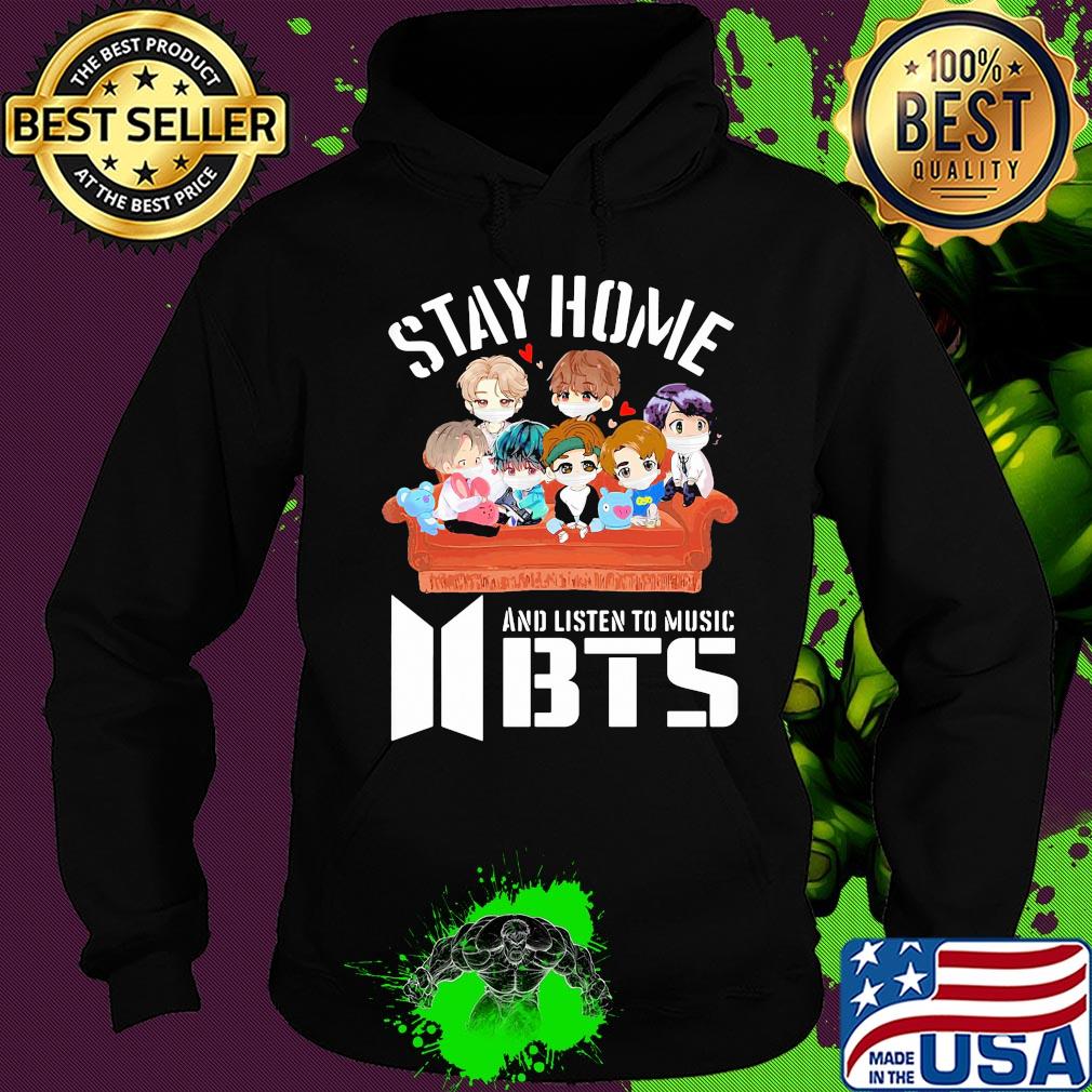 Stay home and listen to music bts hearts s Hoodie Stay home and listen to music bts hearts s Hoodie