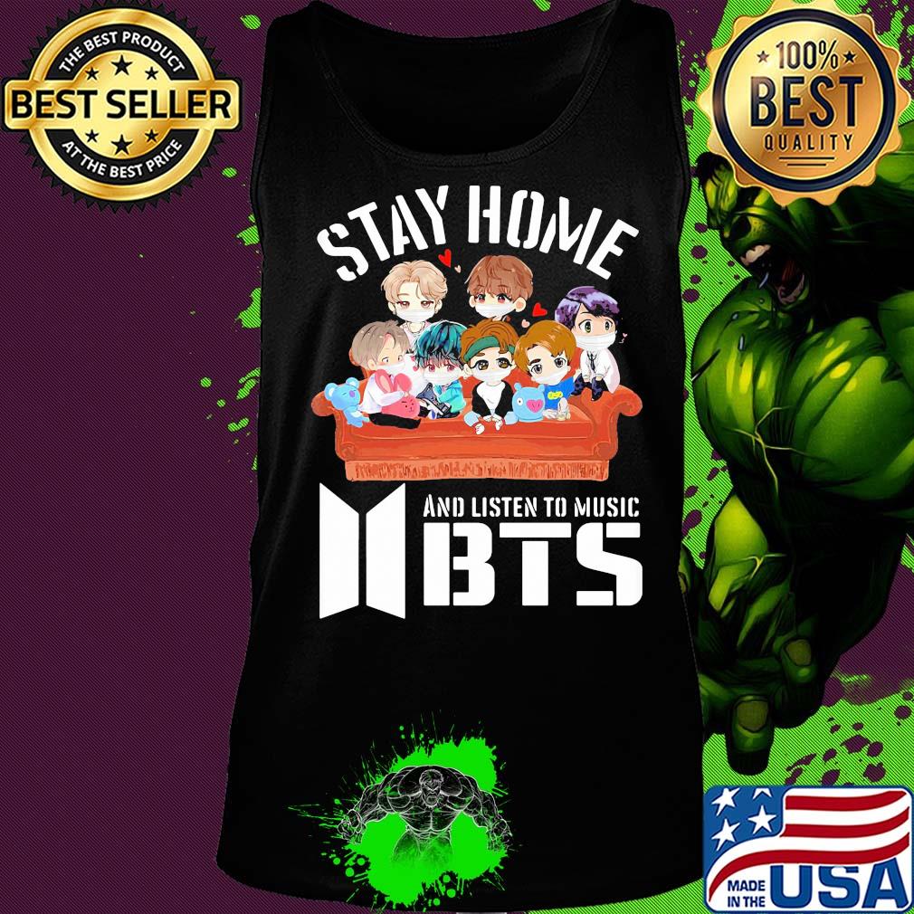 Stay home and listen to music bts hearts s Tank top Stay home and listen to music bts hearts s Tank top