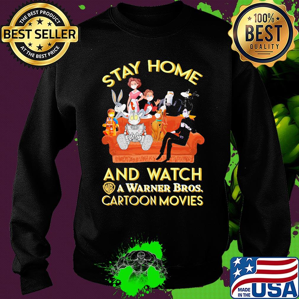 Stay home and watch a warner bros cartoon movies in sofa s Sweater Stay home and watch a warner bros cartoon movies in sofa s Sweater