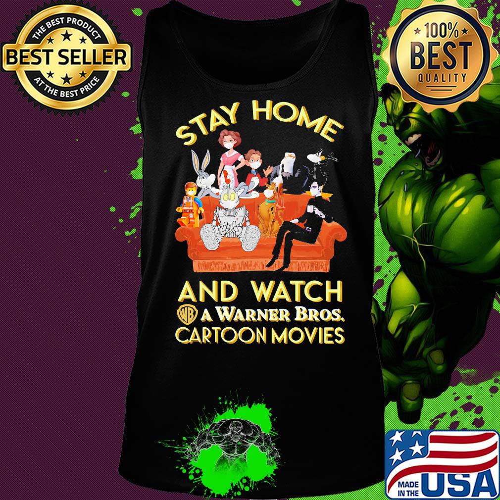 Stay home and watch a warner bros cartoon movies in sofa s Tank top Stay home and watch a warner bros cartoon movies in sofa s Tank top