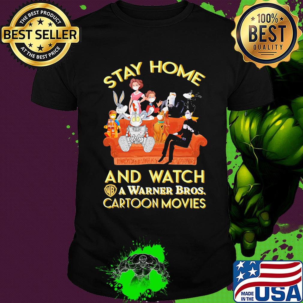 Stay home and watch a warner bros cartoon movies in sofa shirt