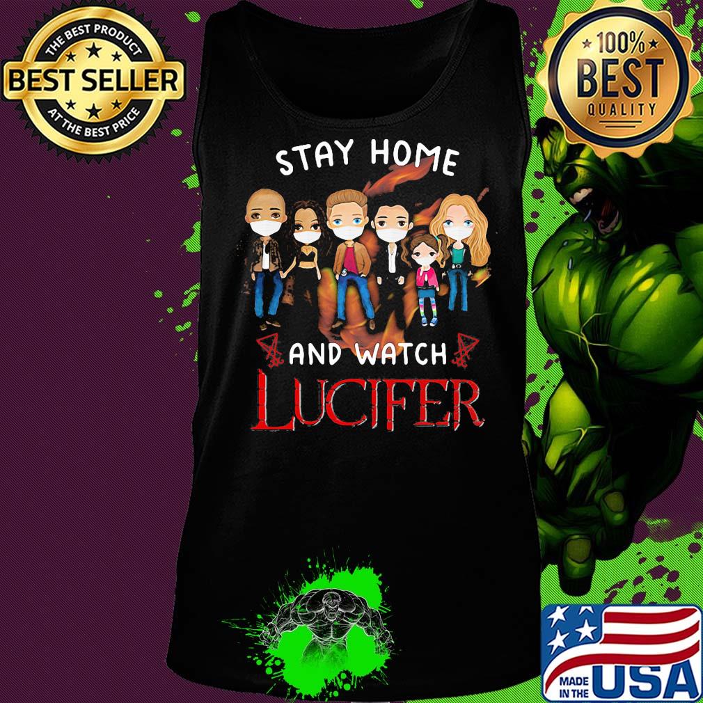 Stay home and watch lucifer characters chibi mask covid-19 s Tank top Stay home and watch lucifer characters chibi mask covid-19 s Tank top