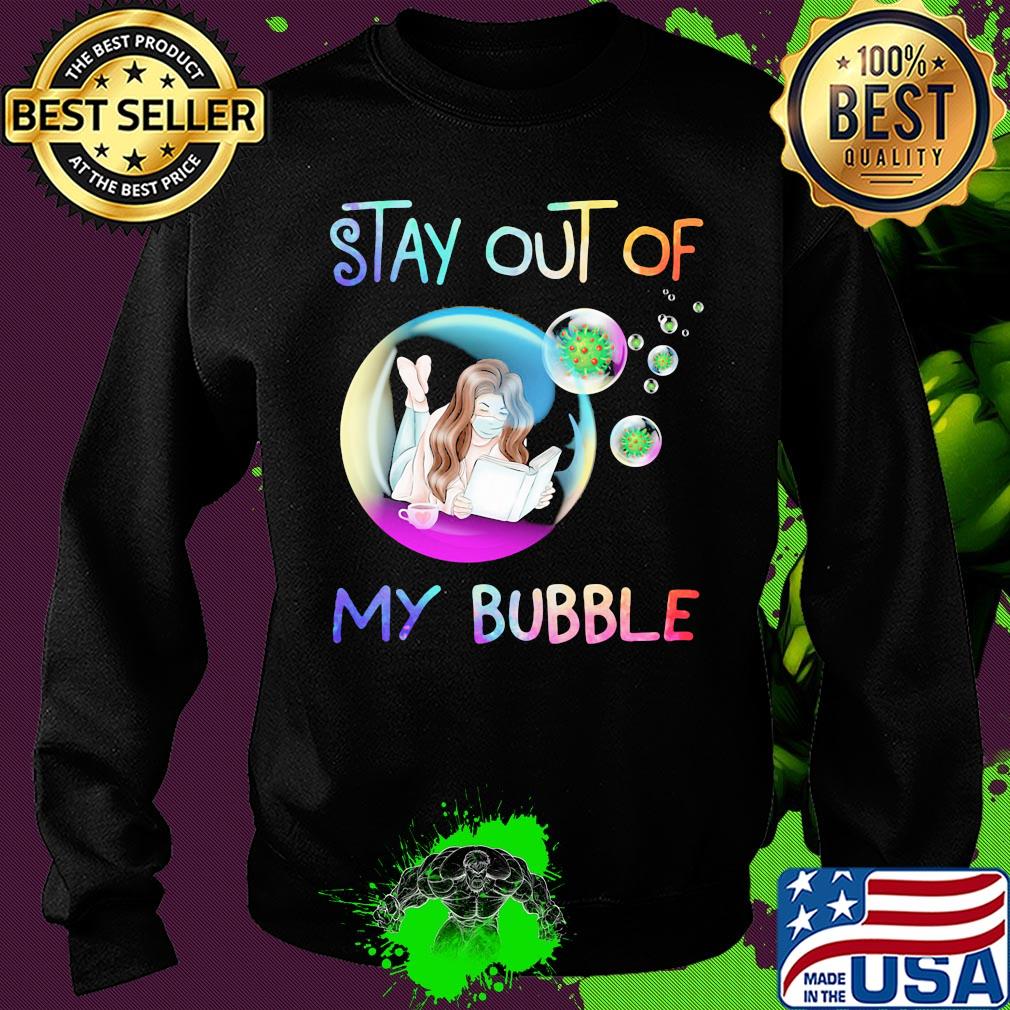 Stay out of my bubble Girl read book mask s Sweater Stay out of my bubble Girl read book mask s Sweater