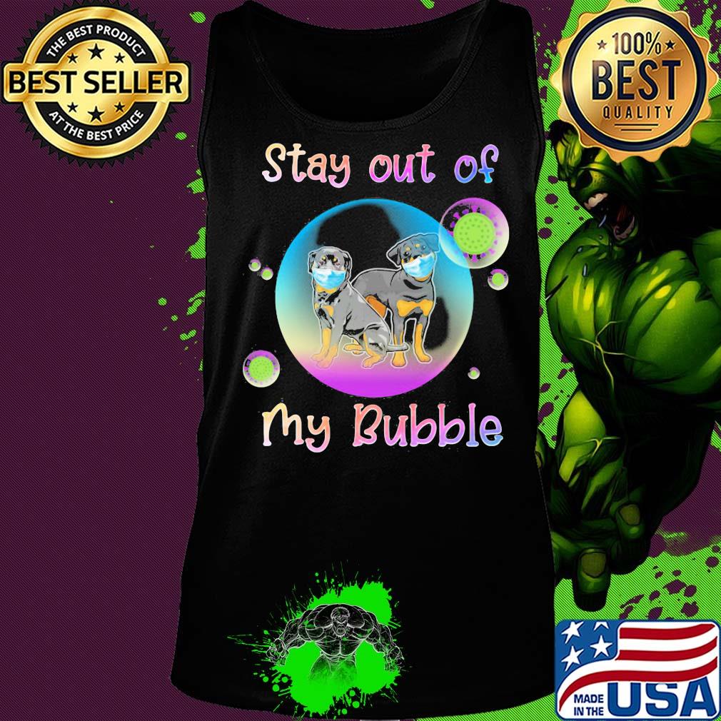 Stay out of my bubble Rottweiler mask s Tank top Stay out of my bubble Rottweiler mask s Tank top