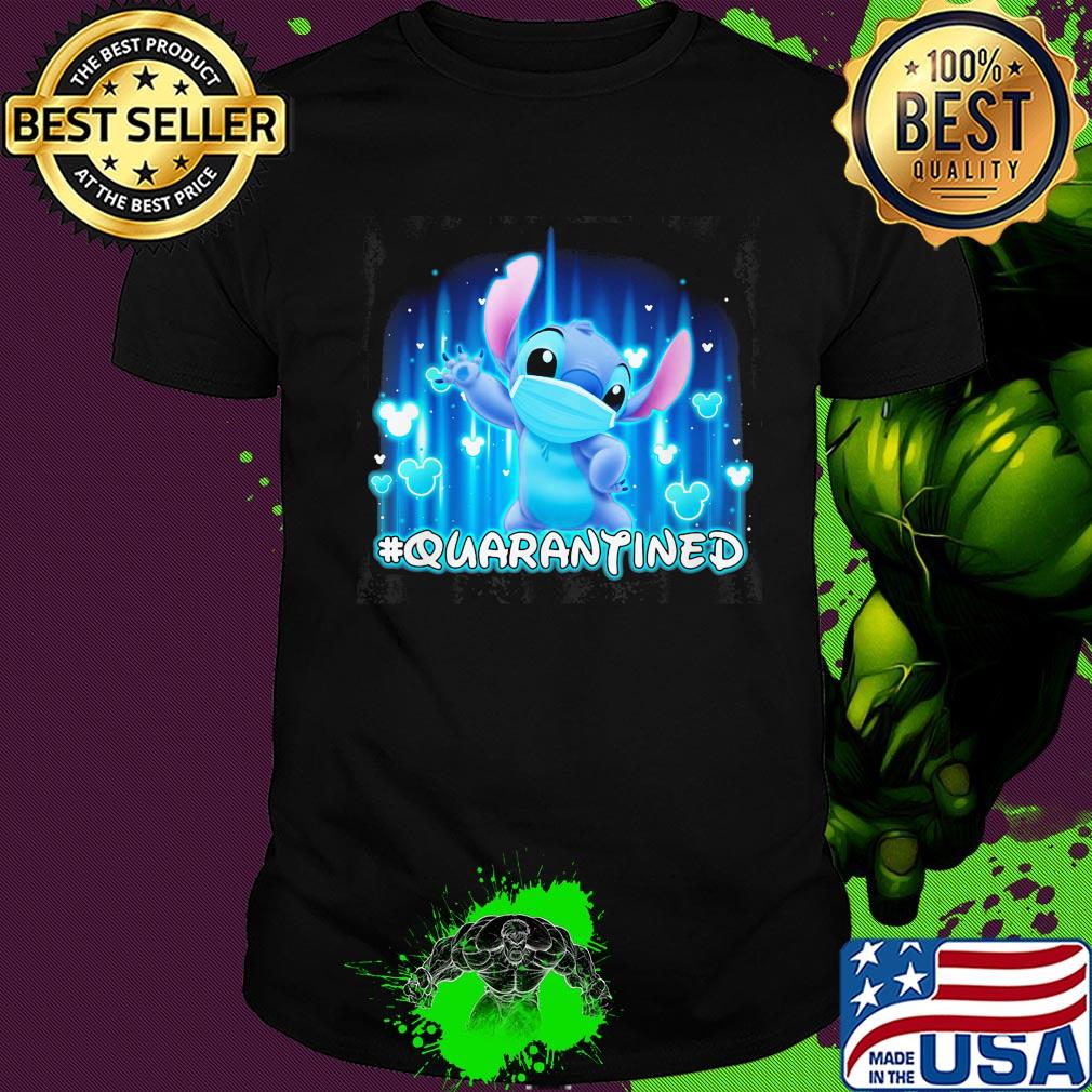 Stitch mask quarantined Disney shirt