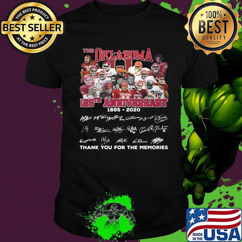 The Oklahoma 125th anniversary 1895 2020 signature shirt