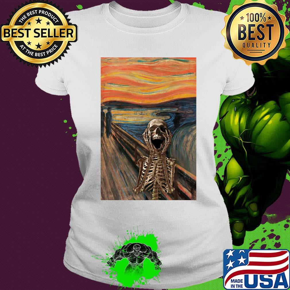 The Scream Skeleton Vertical Poster Shirt Ladies tee The Scream Skeleton Vertical Poster Shirt Ladies tee