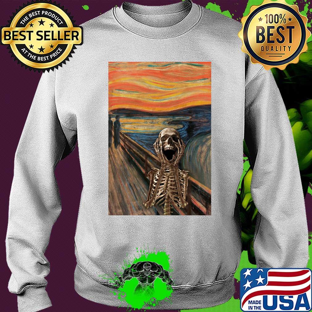 The Scream Skeleton Vertical Poster Shirt Sweater The Scream Skeleton Vertical Poster Shirt Sweater