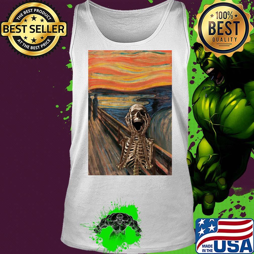 The Scream Skeleton Vertical Poster Shirt Tank top The Scream Skeleton Vertical Poster Shirt Tank top