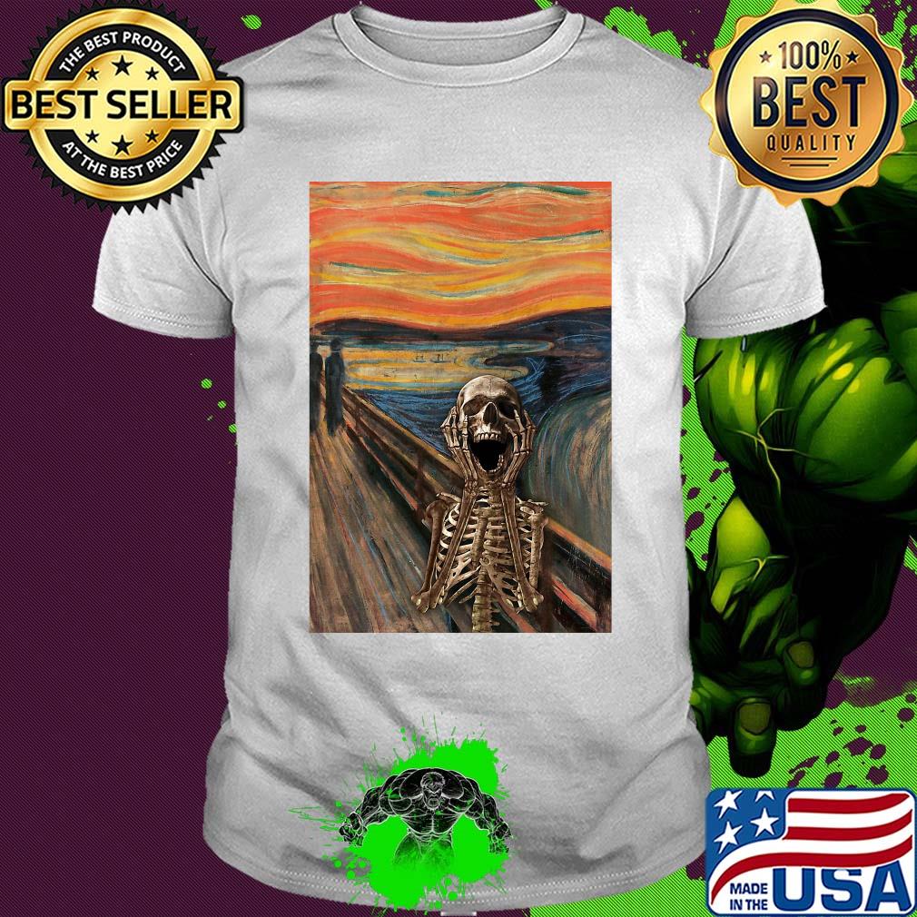 The Scream Skeleton Vertical Poster Shirt