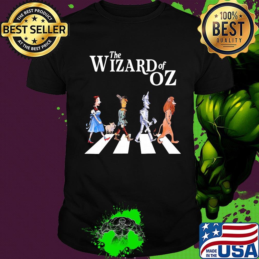 The wizard of oz characters abbey road shirt
