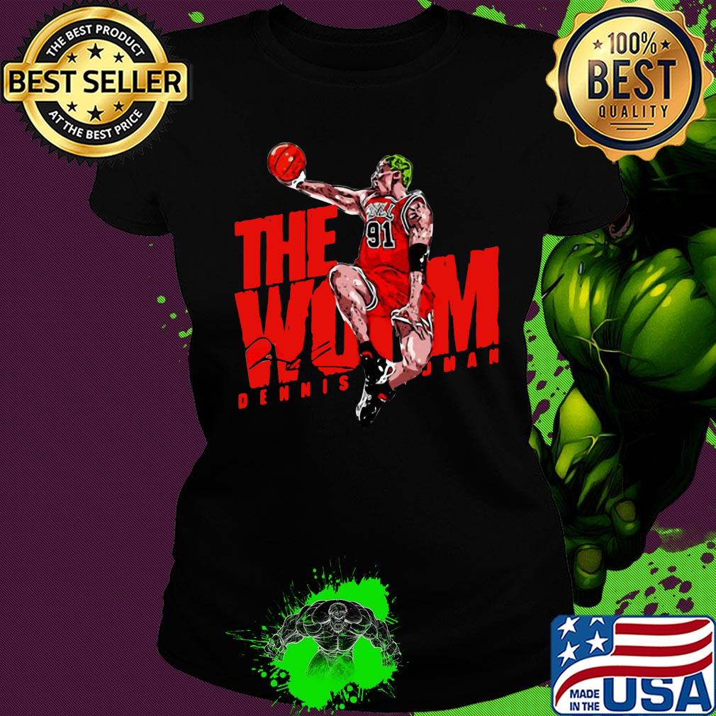The Wom 91 Dennis Rodman Chicago Bulls Signature Shirt Ladies tee The Wom 91 Dennis Rodman Chicago Bulls Signature Shirt Ladies tee