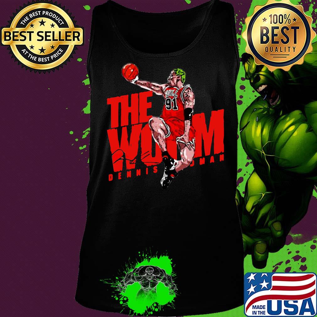 The Wom 91 Dennis Rodman Chicago Bulls Signature Shirt Tank top The Wom 91 Dennis Rodman Chicago Bulls Signature Shirt Tank top