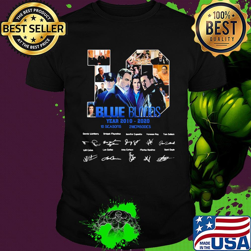 10 blue bloods year 2010 2020 10 seasons 218 episodes signatures shirt