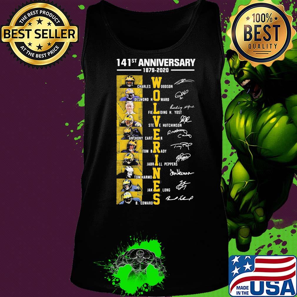 141st anniversary 1879 2020 michigan wolverines football team s Tank top 141st anniversary 1879 2020 michigan wolverines football team s Tank top