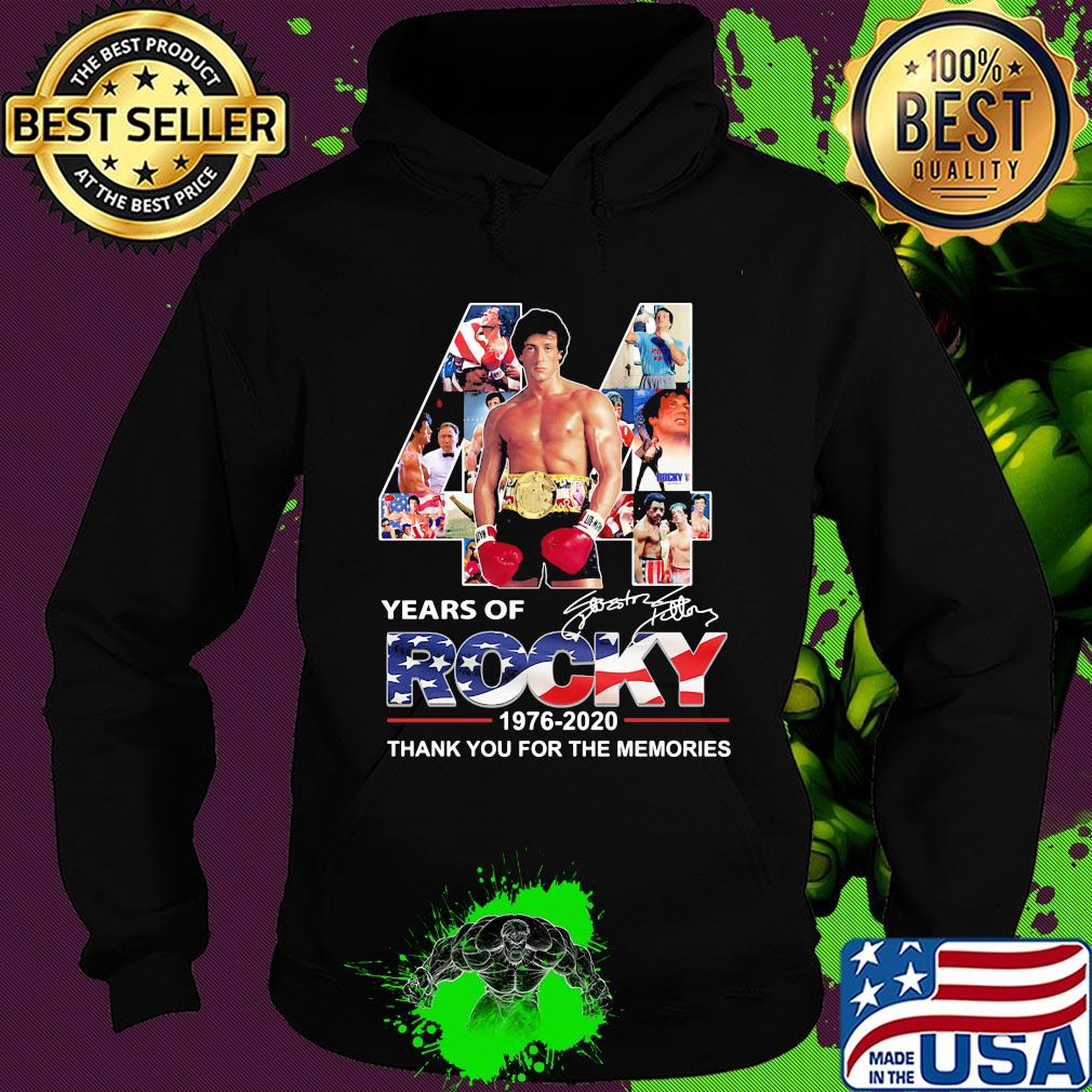 44 years of rocky 1976 2020 thank you for the memories signatures s Hoodie 44 years of rocky 1976 2020 thank you for the memories signatures s Hoodie