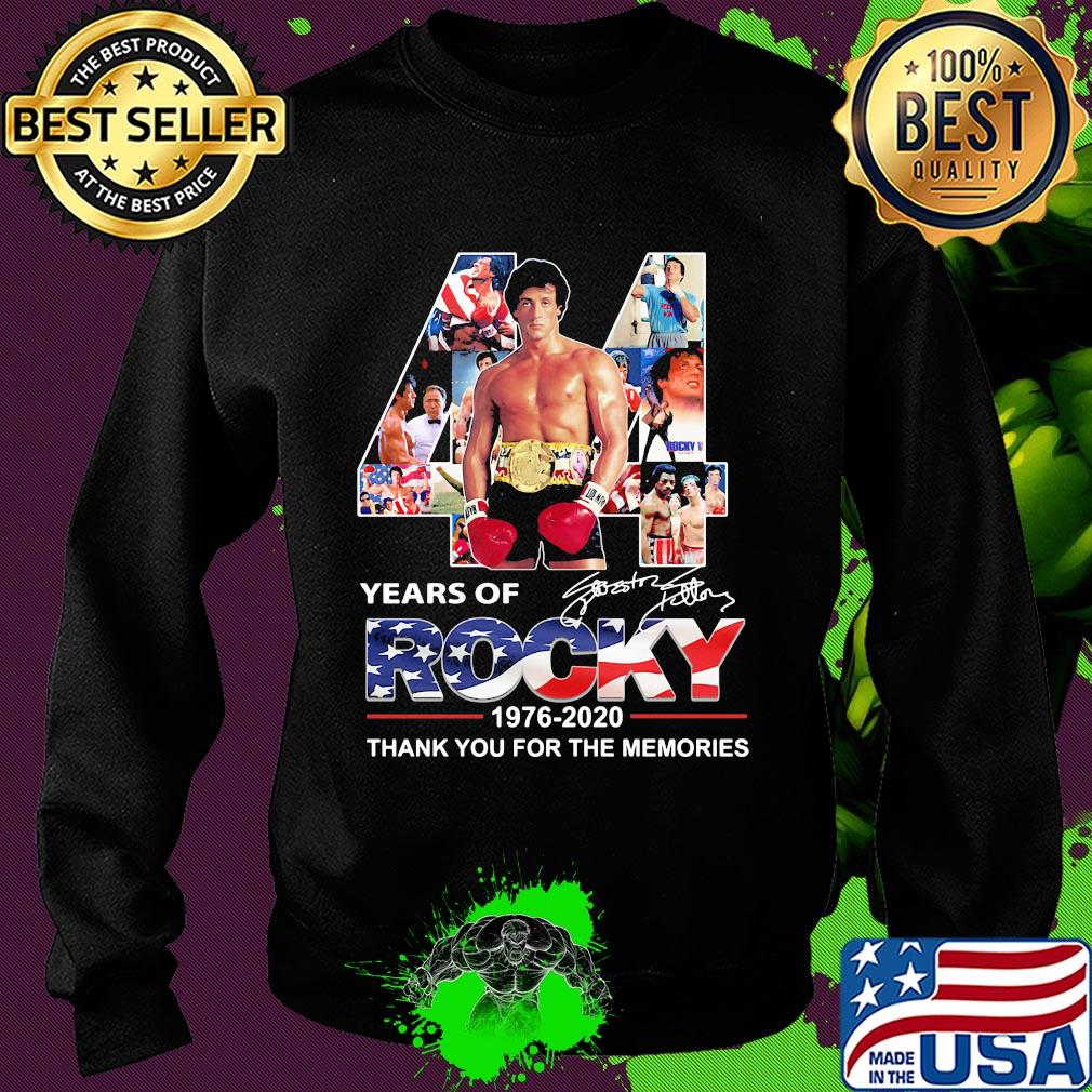 44 years of rocky 1976 2020 thank you for the memories signatures s Sweater 44 years of rocky 1976 2020 thank you for the memories signatures s Sweater