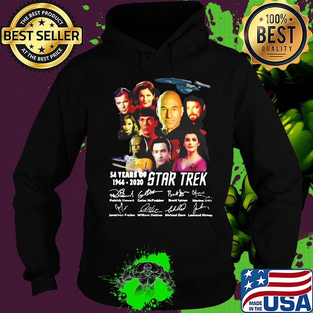 54 years of Star Trek 1966 2020 signature s Hoodie 54 years of Star Trek 1966 2020 signature s Hoodie