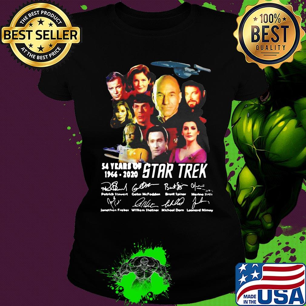 54 years of Star Trek 1966 2020 signature s Ladies tee 54 years of Star Trek 1966 2020 signature s Ladies tee