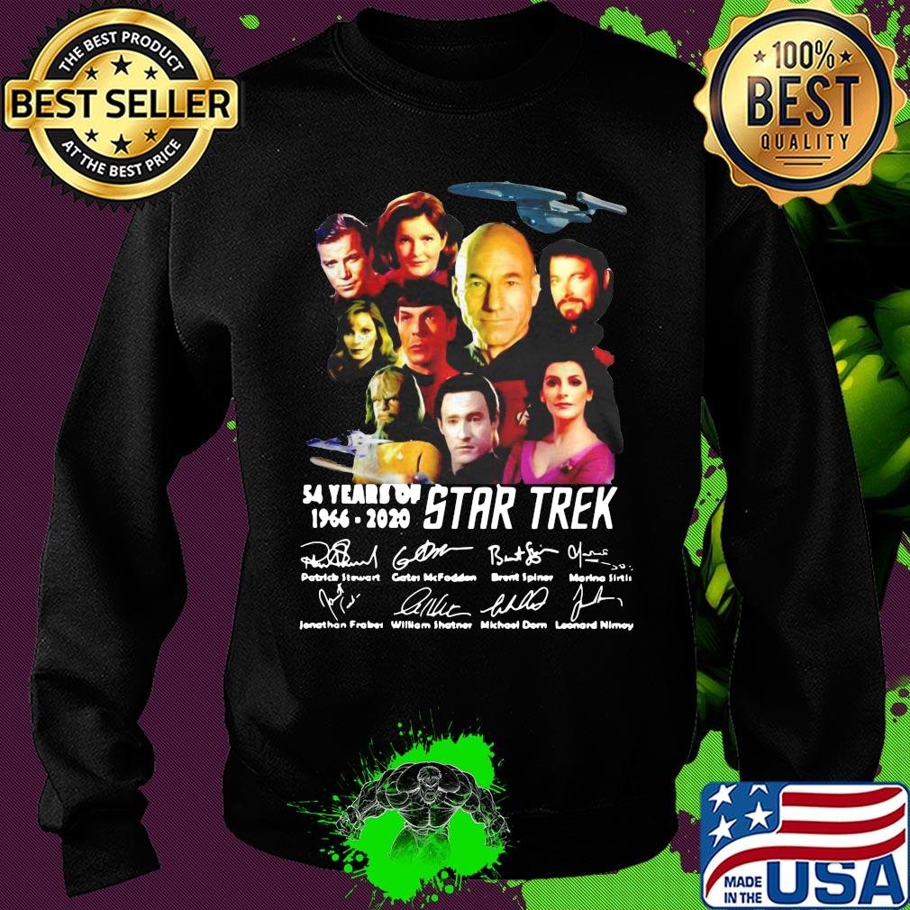 54 years of Star Trek 1966 2020 signature s Sweater 54 years of Star Trek 1966 2020 signature s Sweater